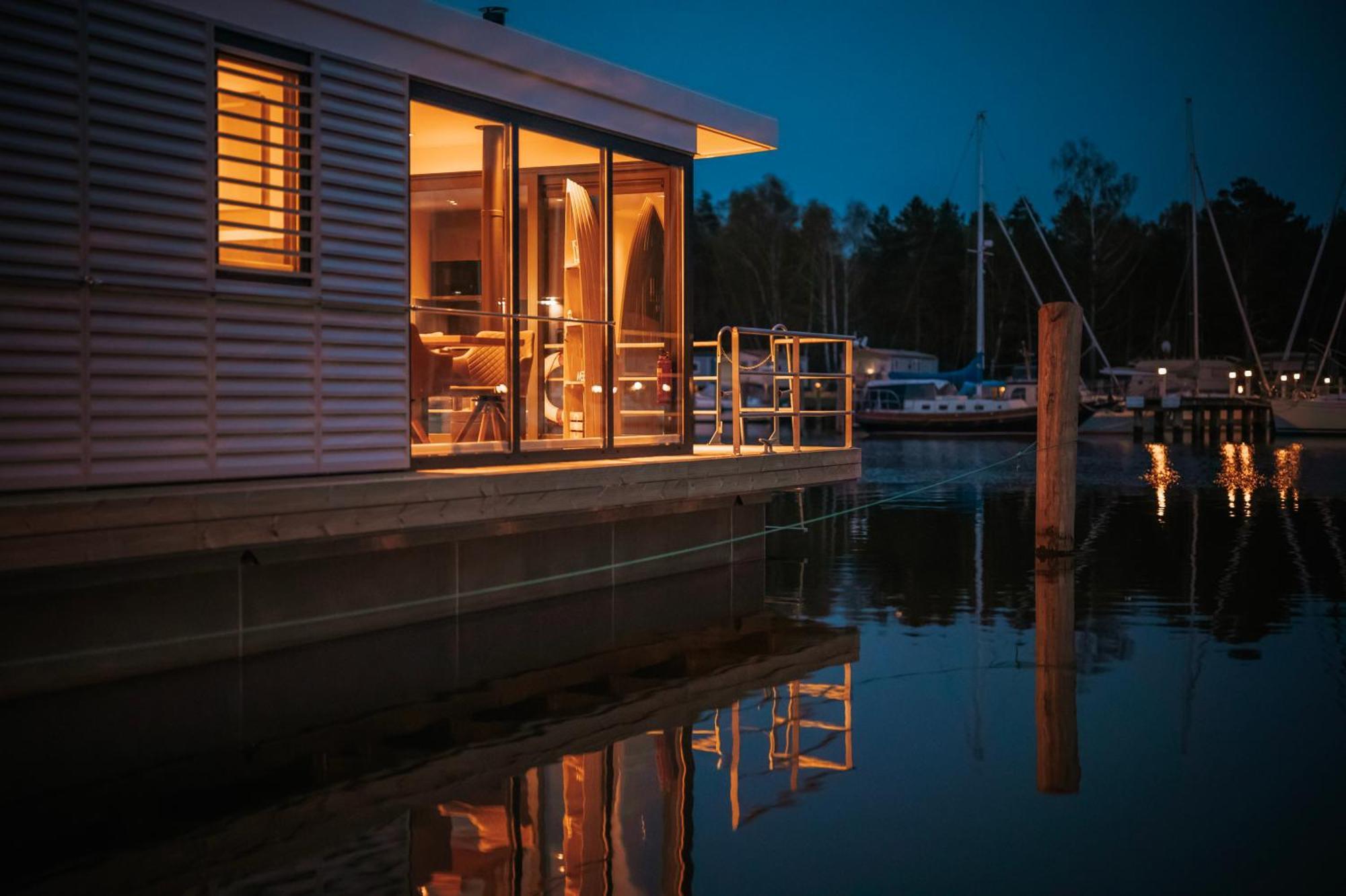 Schwimmendes Ferienhaus Trinity Usedom Peenemünde Exterior foto